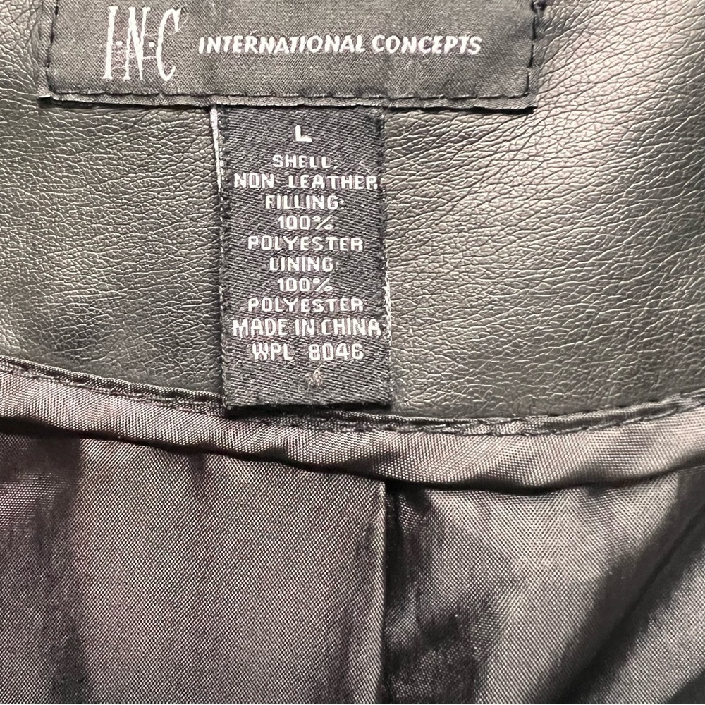 Inc international Concepts Faux Leather Jacket M - Picture 3 of 3